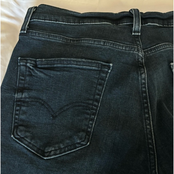 Men's LEVIS 514 Black Label Straight Fit     33 X 30 Dark Wash Stretch Jeans - Picture 3 of 15